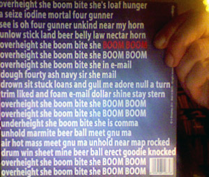 High High, Boom Boom - Single Back