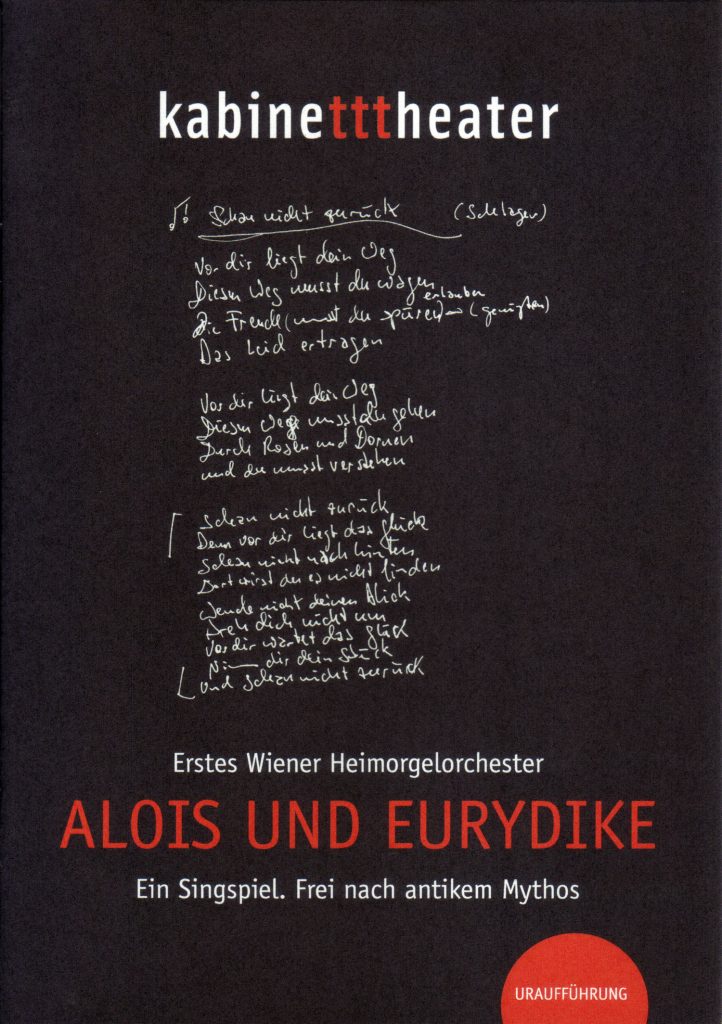Programmheft, EWHO, Alois und Eurydike, 2021